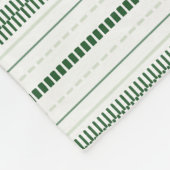 Horizon Stripes Groen Fleece Deken (Hoek)