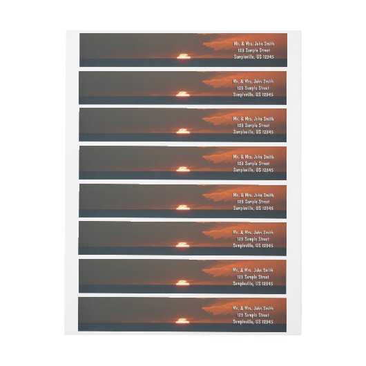 Horizon Sunset Colorful Seascape Fotografie (Vel)