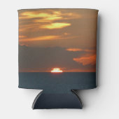 Horizon Sunset Colorful Seascape Fotografie Blikjeskoeler (Voorkant)