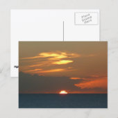Horizon Sunset Colorful Seascape Fotografie Briefkaart (Voorkant / Achterkant)