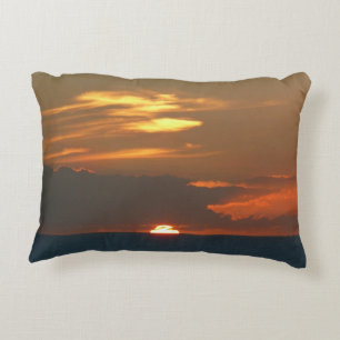 Horizon Sunset Colorful Seascape Fotografie Decoratief Kussen
