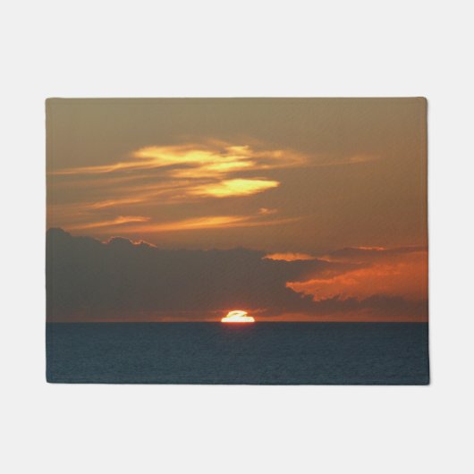 Horizon Sunset Colorful Seascape Fotografie Deurmat (Voorkant)