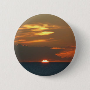 Horizon Sunset Colorful Seascape Fotografie Ronde Button 5,7 Cm