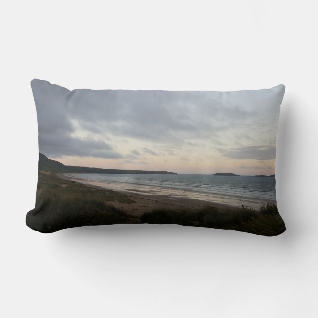 Horizon van Gower Beach Cushion Kussen (Voorkant)