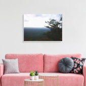 Horizon van Mount Cheaha in Herfst Canvas Print (Insitu (Woonkamer))