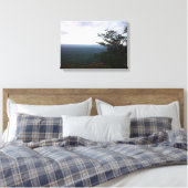 Horizon van Mount Cheaha in Herfst Canvas Print (Insitu (Slaapkamer))