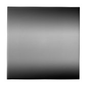 Horizon voor zwarte en witte gradiënt tegeltje (Voorkant)