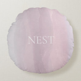 Horizon Watercolor Blush Rond Kussen