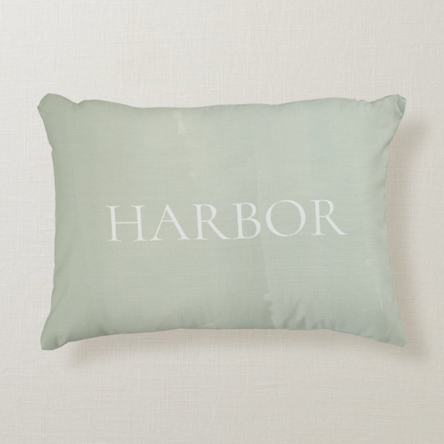 Horizon Watercolor Sage Accent Kussen (Voorkant)