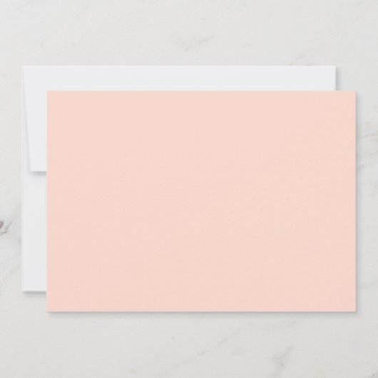 Horizonal Blush Roos Wreatinage Waterverf Kaart (Achterkant)