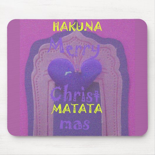 Horizonale Sjabloon van Hakuna Matata Merry Mousep Muismat (Voorkant)