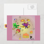 Horizons Abstract SF Art Briefkaart (Voorkant / Achterkant)