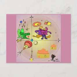 Horizons Abstract SF Art Briefkaart