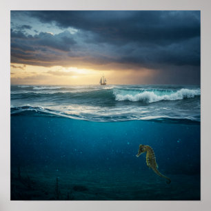Horizons boven en onder poster