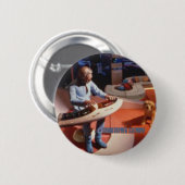 Horizons muziekvader/ kathodeknop ronde button 5,7 cm (Voorkant /achterkant)