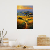 Horizon's omhelzing, grenzeloze schoonheid poster (Keuken)