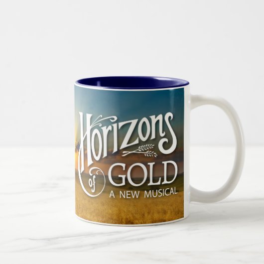 Horizons van Gold Sunrise Two-Tone Mok (Rechts)