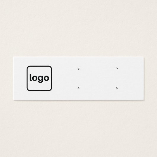 Horizontaal 4-studenoorstang toevoegen mini visitekaartjes (Voorkant)