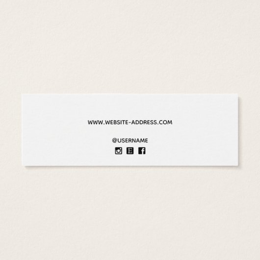 Horizontaal 4-studenoorstang toevoegen mini visitekaartjes (Achterkant)