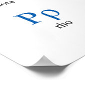 Horizontaal alfabet Narrow Poster (Hoek)