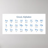 Horizontaal alfabet Narrow Poster (Voorkant)