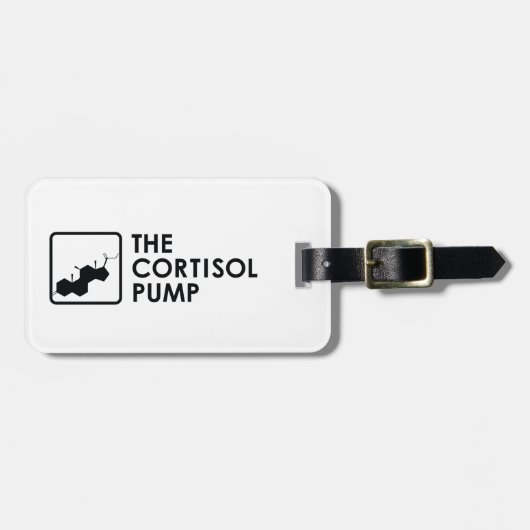 Horizontaal Bagagelabel van de pomp Cortisol (Voorkant horizontaal)