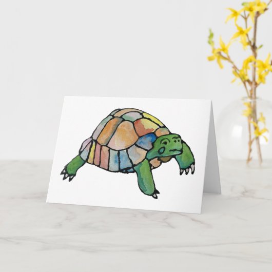 Horizontaal blanco Wenskaart Kaart (Gele Bloem)