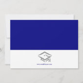 Horizontaal blauw met foto's - Aankondiging Afstud (Achterkant)