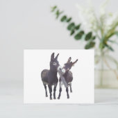 Horizontaal Briefkaart "Missy's Donkeys" (Staand voorkant)