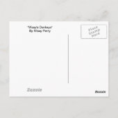 Horizontaal Briefkaart "Missy's Donkeys" (Achterkant)
