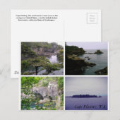 Horizontaal briefkaart voor kraakbedekking (Voorkant / Achterkant)