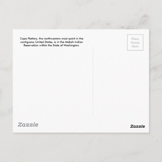 Horizontaal briefkaart voor kraakbedekking (Achterkant)