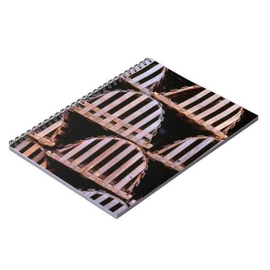 Horizontaal buisvormige vloerbedekking notitieboek (Linkerzijde)