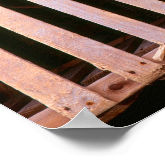 Horizontaal buisvormige vloerbedekking poster (Hoek)