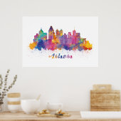 horizontaal de atlanta poster (Keuken)