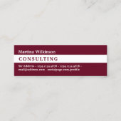 Horizontaal draaddeksel mini visitekaartje (Voorkant)