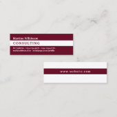 Horizontaal draaddeksel mini visitekaartje (Voorkant / Achterkant)