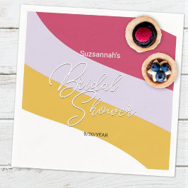 Horizontaal frambozenhoning-streams servet