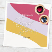 Horizontaal frambozenhoning-streams servet