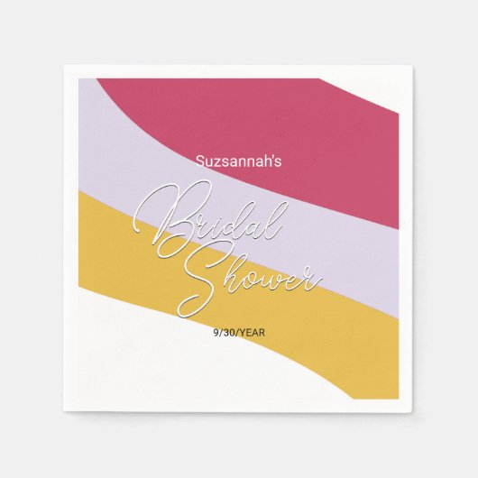 Horizontaal frambozenhoning-streams servet (Voorkant)