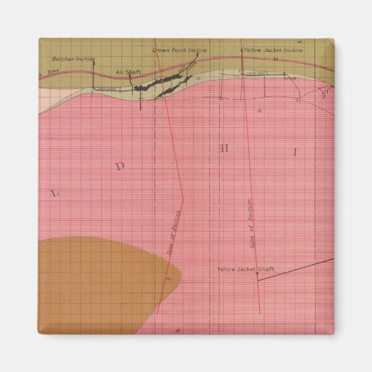 Horizontaal gedeelte van de Comstock Lode South Magneet (Voorkant)