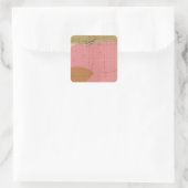 Horizontaal gedeelte van de Comstock Lode South Vierkante Sticker (Tas)
