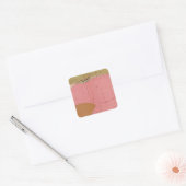 Horizontaal gedeelte van de Comstock Lode South Vierkante Sticker (Envelop)