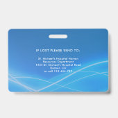 Horizontaal Geregistreerd Verpleegkundige, LPN Ide Badge (Achterkant)