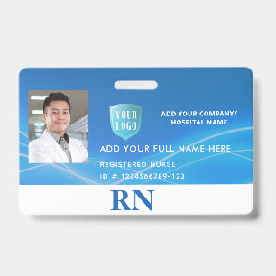 Horizontaal Geregistreerde Verpleegkundige, LPN Id Badge