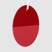 Horizontaal Gesplitst Rood Acryl Ornament – Aanpas (voorkant)