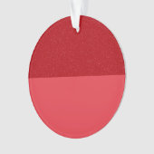 Horizontaal Gesplitst Rood Acryl Ornament – Aanpas (voorkant)