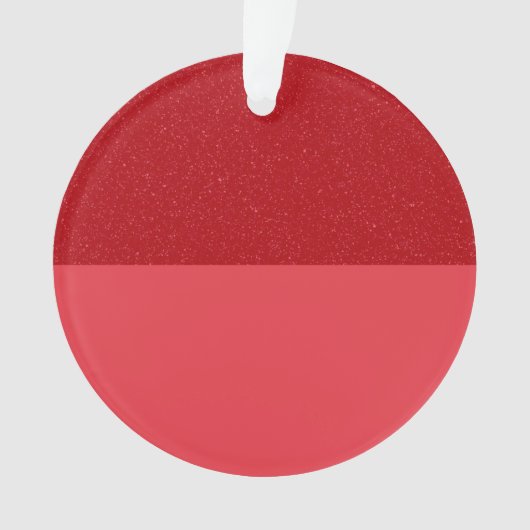 Horizontaal Gesplitst Rood Acryl Ornament – Aanpas (voorkant)