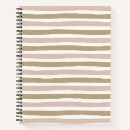 Horizontaal gestreept spiraalnotitieboek notitieboek