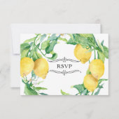 Horizontaal gestreepte citroen bloem citrusblad RS Kaart (Voorkant)